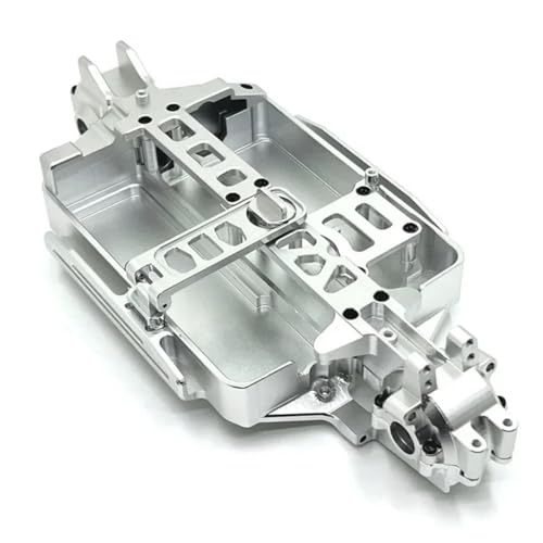 MGHGFYTAS Für Mjx Für Hyper Go 16207 16208 16209 16210 H16 M162 1/16 RC Fernbedienung Auto Metall Körper Für Chassis Upgrade Teile Zubehör RC Auto Zubehör(Silver) von MGHGFYTAS