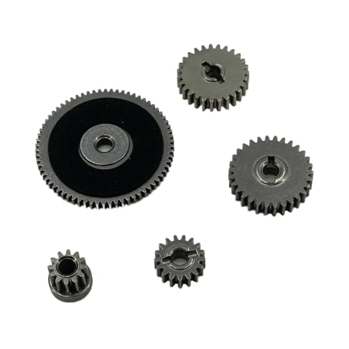 MGHGFYTAS Für Mn128 Mn86 G500 1/12 Skala Für Spielzeug Rc Fernbedienung Crawler Auto Upgrade Ersatz Reparatur Teile Fernbedienung Zubehör RC Auto Zubehör(Complete Set of Gears) von MGHGFYTAS