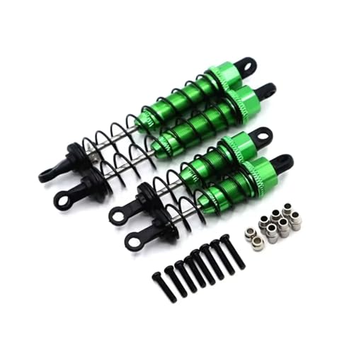 MGHGFYTAS Kompatibel Mit Wltoys 12428 12423 12427 12429 FY-03 1/12 RC Auto Upgrades Teile Zubehör Metall Öl Stoßdämpfer RC Auto Zubehör(Green) von MGHGFYTAS