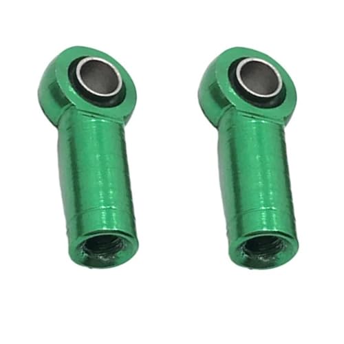 MGHGFYTAS Pull Rod Link Linkage 2X Metall M3 Link Rod End Joint 3MM Ball Kopf Loch L 4 5MM Für RC Auto LKW Upgrade Teil Ersatzteil(Green) von MGHGFYTAS