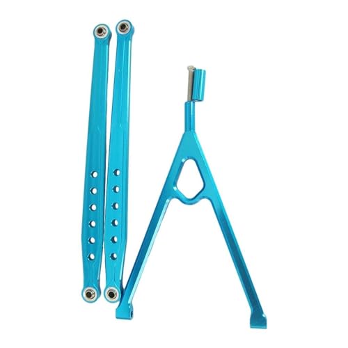 MGHGFYTAS Pull Rod Link Linkage Compatible Avec AXIAL Pour SCX10 Barre De Support Trigon Et Lien De Suspension Inférieur Arrière En Alliage D'aluminium, Pièces RC 1/10, 3 Pièces, 130mm(Blue) von MGHGFYTAS