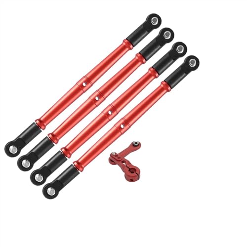 MGHGFYTAS Pull Rod Link Linkage Kompatibel Mit ARRMA Für KRATON Für Outcast 6S 1/8 RC-Auto, Metall-Verbindungsstange Vorne Und Hinten, Spurstange Mit 25T Servoarm, Lenkstange von MGHGFYTAS