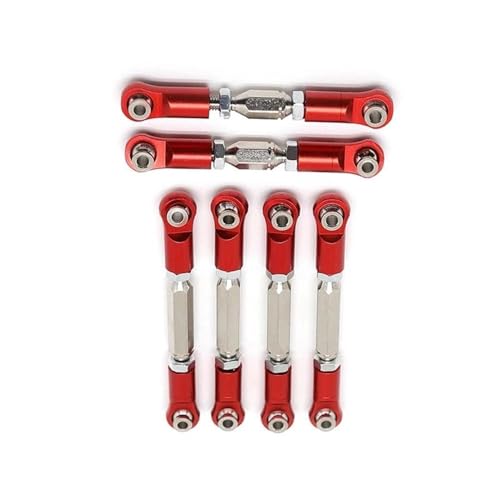 MGHGFYTAS Pull Rod Link Linkage Kompatibel Mit Arrma Für Granite Für VORTEKS Für Typhon 1/10 RC Auto Upgrade-Teile Zubehör 6-teiliges Metall-Spurstangen-Verbindungsglieder-Set von MGHGFYTAS