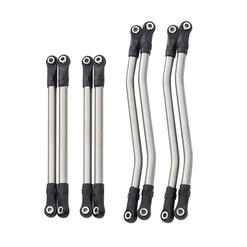 MGHGFYTAS Pull Rod Link Linkage Kompatibel Mit Axial Für Capra 1/10 RC-Autoteil, RC-Autozubehör, RC-Upgradeteil, Metall-Radstand, Lenkstangensatz von MGHGFYTAS