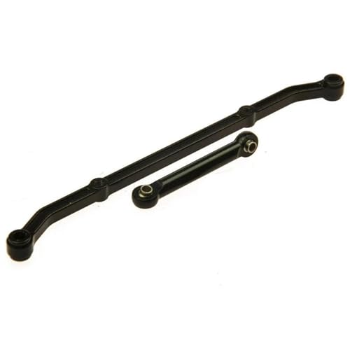 MGHGFYTAS Pull Rod Link Linkage Kompatibel Mit Axial Für SCX10 1/10 RC Rock Crawler Auto, Upgrade-Zubehör, Aluminium-Lenkgestänge, Verbindungsarm, RC-Links-Gestänge(Black) von MGHGFYTAS