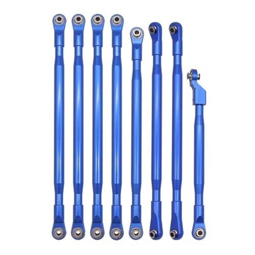 MGHGFYTAS Pull Rod Link Linkage Kompatibel Mit Axial Für SCX6 AXI05000 Für JLU 1/6 RC Crawler Auto Upgrades Teile Metall Link Rod Linkage Krawatte Stange Zugstange(Blue) von MGHGFYTAS