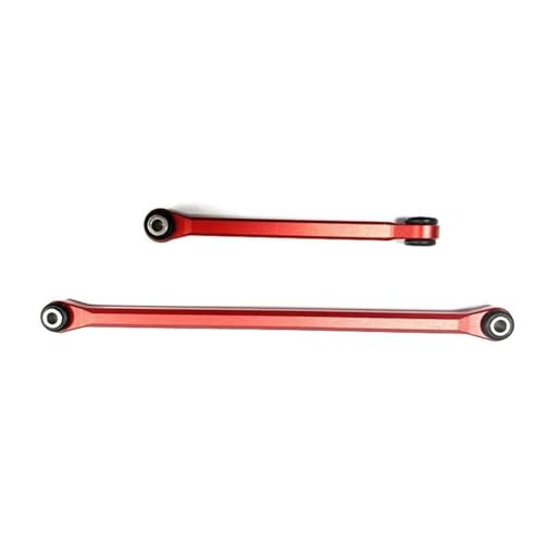 MGHGFYTAS Pull Rod Link Linkage Kompatibel Mit Axial Für UTB18 1/18 RC Autoteil 2 Stück Langlebige Lenkverbindungsstange Aus Aluminiumlegierung Lenkgestänge Spurstange(Red) von MGHGFYTAS