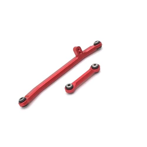 MGHGFYTAS Pull Rod Link Linkage Kompatibel Mit Axial SCX24 1/24 RC-Autoteil RC-Autozubehör Ersatzteile 2-teilige Lenkstange Aus Aluminiumlegierung(Red) von MGHGFYTAS