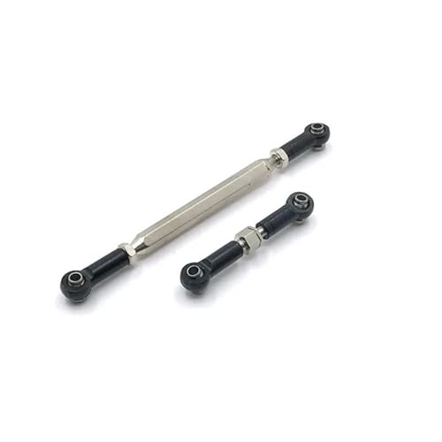 MGHGFYTAS Pull Rod Link Linkage Kompatibel Mit MN D90 MN99S RC-Autoteilen, Upgrade-Zubehör, Metall, Verstellbares Lenkgestänge, Servo-Verbindungsstange, Lenkgestänge(Black) von MGHGFYTAS