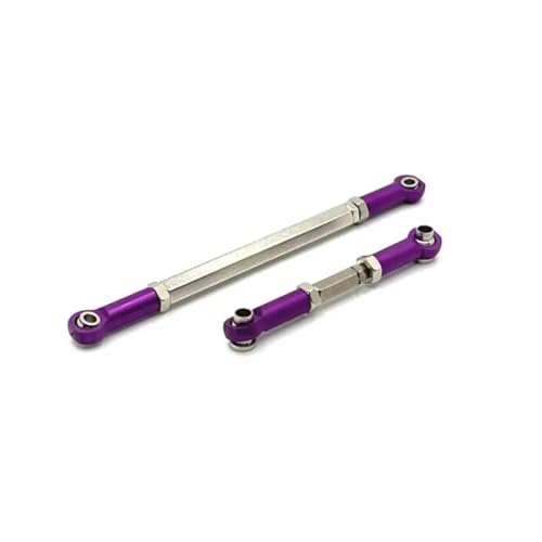 MGHGFYTAS Pull Rod Link Linkage Kompatibel Mit MN Für MN82 LC79 MN78 1/12 Crawler RC Upgrade-Teile 2X Lenkgestänge-Spurstange Aus Aluminiumlegierung(Purple) von MGHGFYTAS