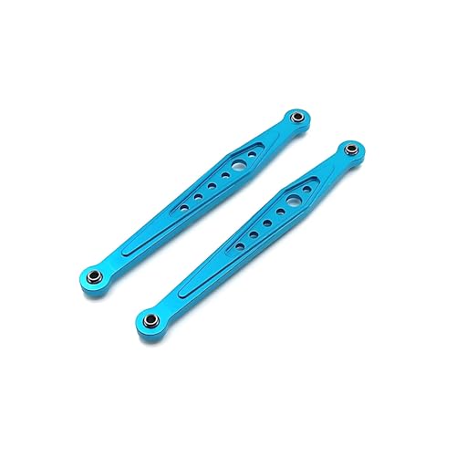 MGHGFYTAS Pull Rod Link Linkage Kompatibel Mit Wltoys 12428 1/12 RC-Autoteil RC-Autozubehör Ersatzteile Aluminiumlegierung Radstand Lenkstangensatz(Blue) von MGHGFYTAS