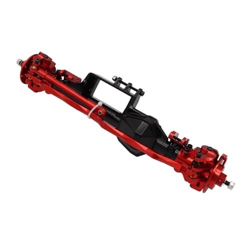 MGHGFYTAS RC Achse Set Kompatibel Mit Axial RBX10 Für Ryft Metal Vorder- Und Hinterachsenbaugruppen 1/10 RC Offroad-Upgradezubehör(Red,Front Axle) von MGHGFYTAS