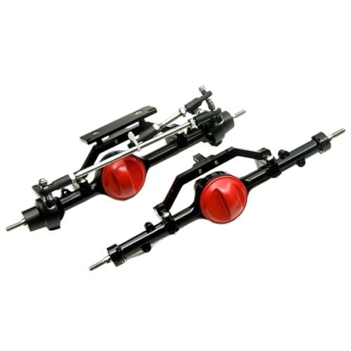 MGHGFYTAS RC Achse Set Kompatibel Mit Axial SCX10 D90 D110, Upgrade-Teile, 1/10 RC-Auto, Vorder- Und Hinterachse, Achse Aus Aluminiumlegierung Mit Schrauben(Rear and Front) von MGHGFYTAS