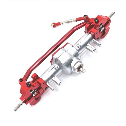 MGHGFYTAS RC Achse Set Kompatibel Mit MN MN128 MN86 G500 RC-Autoteilen, Verbesserte Vorder- Und Hinterachsen-Differentialbaugruppe Aus Metall(Red,Front Axle) von MGHGFYTAS