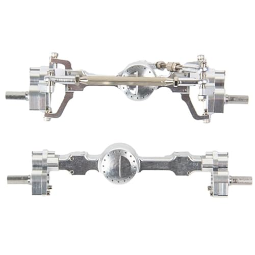 MGHGFYTAS RC-Achsen-Komplettset Kompatibel Mit MN D90 Für MN-90 MN98 MN99S MN45 1/12 RC Auto Upgrade Teile CNC Metall Vorder- Und Hinterportalachse RC Autozubehör von MGHGFYTAS