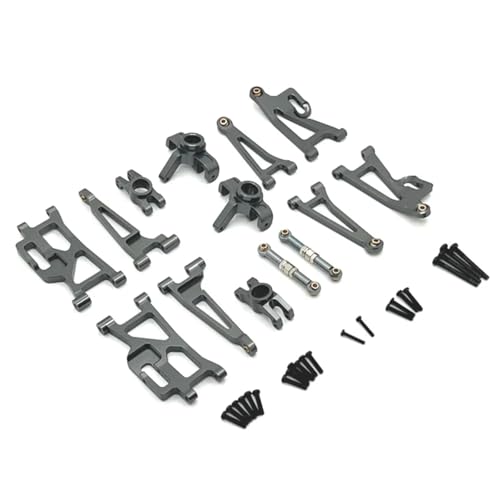 MGHGFYTAS RC Auto Upgrade Teile Für MJX Für Hyper Go 14209 14210 H14BM 1/14 Fernbedienung Auto Teile Vorne Unten Oben Für Schaukel Arm Metall Upgrade Und Änderung(Grey) von MGHGFYTAS