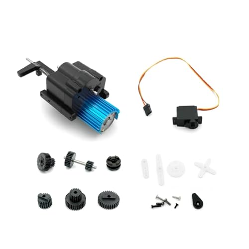 MGHGFYTAS RC Auto Upgrade Teile Für WPL B1 B-1 B14 B-14 B16 B-16 B24 B-24 C14 C-14 1/16 RC Auto Ersatzteile 370 Power 2-Gang Getriebe Mit Metallgetriebe Ersatz(B Set) von MGHGFYTAS