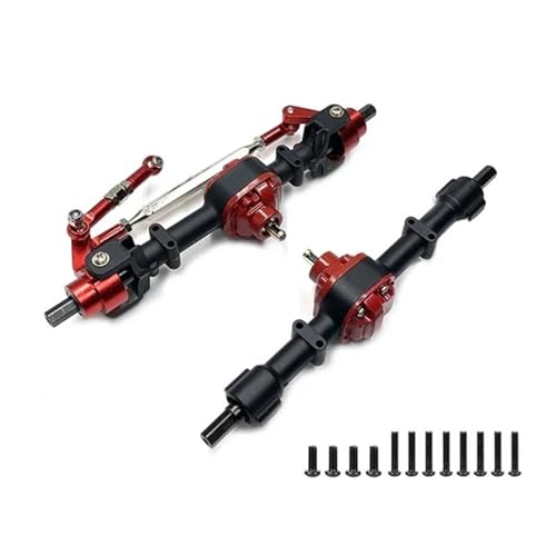 MGHGFYTAS RC Auto Zubehör Für MN78 MN82 Metall Vorder- Und Hinterachse Mit 3mm Bis 4mm Wellenhülse 1/12 RC Auto Upgrade Teile Zubehör Ersatz Modifikation(Black,Size 1) von MGHGFYTAS