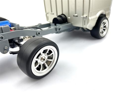 MGHGFYTAS RC Auto Zubehör Für WPL D12 D42 1/10 RC Auto Ersatzteile Änderung Zubehör Kinder Spielzeug Drift Reifen Upgrade Radnaben Gummi Weiche Reifen Adapter(4pcs Tires) von MGHGFYTAS