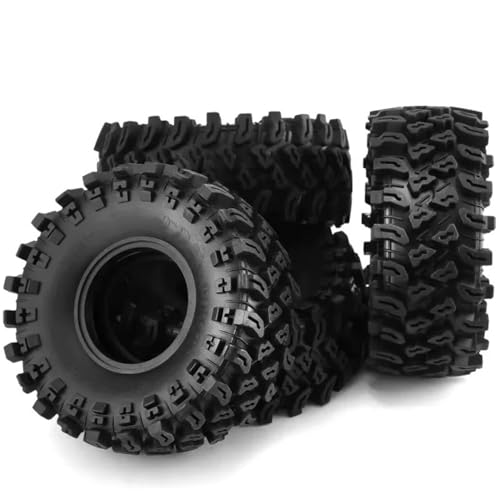 MGHGFYTAS RC Auto Zubehör Kompatibel Mit Axial Für SCX10 Für Wraith Für Capra Für RR10 Für Trxs 1/10 RC Crawler Car 4 Stück 135 Mm 2,2 Zoll Gummireifen von MGHGFYTAS