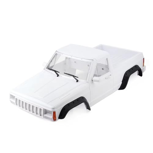 MGHGFYTAS RC Auto Zubehör Kompatibel Mit Axial Für SCX10 II 90046 90047, Hartplastik, 313 Mm Radstand, Für Cherokee Für Pickup Truck, Auto-Shell-Kit, 1/10 RC Crawler von MGHGFYTAS