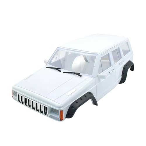 RC Auto Zubehör Kompatibel Mit Axial Für SCX10 II 90046 90047, Lackiertes Hartplastik, 313 Mm Radstand, Karosserie, 1/10 RC Crawler Car(White) von MGHGFYTAS