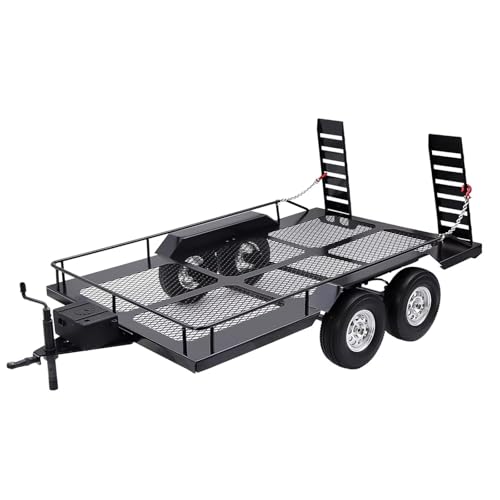 MGHGFYTAS RC Auto Zubehör Kompatibel Mit Axial Für SCX10 II 90046 D90 Für TRX6 Für TRX4 Für Redcat Für GEN8 Für RGT 86100 Für Trx4 1/10 RC Crawler Trailer Kit von MGHGFYTAS