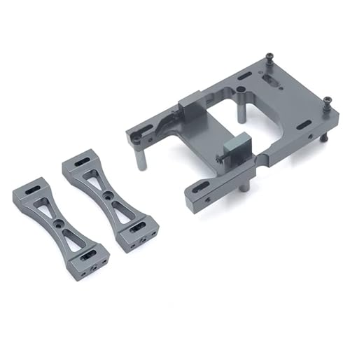 MGHGFYTAS RC Auto Zubehör Kompatibel Mit WPL C14 C24 B14 B24 Für MN D90 MN99S RC Auto Upgrades Teile Zubehör Metall Servo Halterung Träger Querträger Set(Gray) von MGHGFYTAS