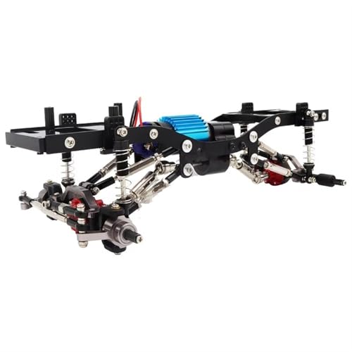 MGHGFYTAS RC Auto Zubehör Kompatibel Mit WPL Für C14 C24 C24-1 1/16 RC Auto Upgrade Ersatzteile Radstand Metallrahmen Für Chassis-Kit Mit Achsgetriebe-Stoßdämpfer Zusammenbauen(Red) von MGHGFYTAS