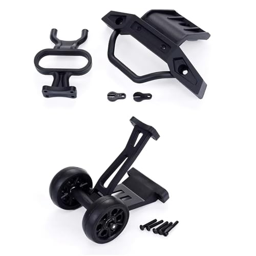 MGHGFYTAS RC Auto Zubehör Kompatibel Mit ZD Für Racing 08427 9116 1/8 RC Car Upgrade Parts Ersatzzubehör Frontstoßstange Und Wheelie Bar Hinten 8481 8482 von MGHGFYTAS