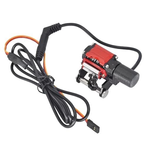 MGHGFYTAS RC Auto Zubehör Kompatibel mit EC160 E111 Double E E010 Metalleimer, elektrische Winde, Ripper, Schnellkupplung, RC-Bagger für Modell-Upgrade-Teile(Electric Winch) von MGHGFYTAS