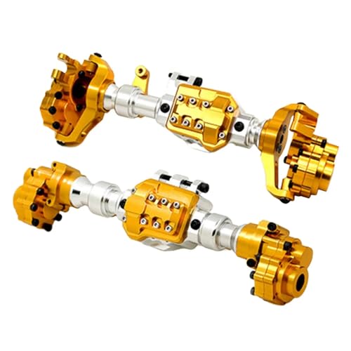 MGHGFYTAS RC Autoteile Für 1/10 RC Crawler DIY Geändert DIY Zubehör Teile Vorne Hinterachse Gehäuse Upgrade Teil RC Metall Achse Geändert Teile(Yellow) von MGHGFYTAS