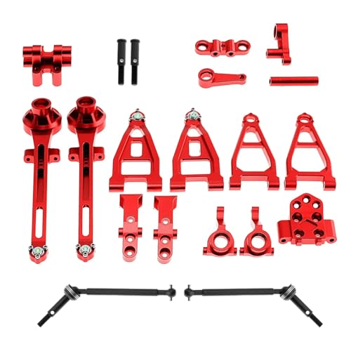 MGHGFYTAS RC Autoteile Für 58719 1:10 2WD RC Fahrzeuge Fernbedienung Auto Upgrade Kits Einfach Zu Installierende Änderungszubehör(Red) von MGHGFYTAS