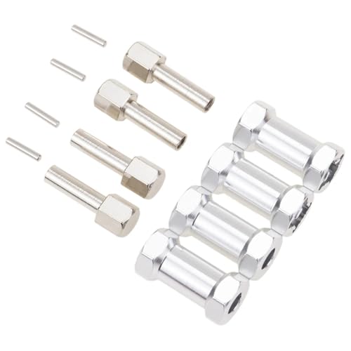 MGHGFYTAS RC Autoteile Für Axial Für SCX10 D90 4 Stücke 1/10 RC Crawler 12mm Hex Radnabe Stick Adapter 25mm Verlängerung Combiner Koppler Ersatzteile(White) von MGHGFYTAS