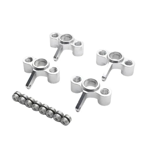 MGHGFYTAS RC Autoteile Für JLB 1/10 J3 RC Teile Metall Upgrade Refit Vorne Und Hinten Lenkung Tasse EA1003A Änderung Zubehör(Silver) von MGHGFYTAS