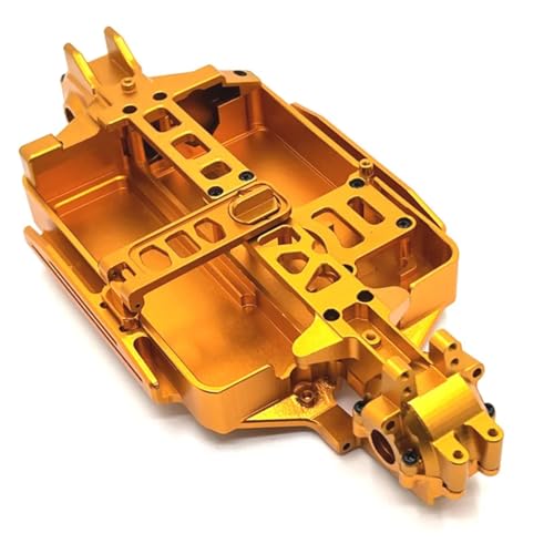 MGHGFYTAS RC Autoteile Für MJX 1/16 16207 16208 16209 16210 H16V3 M162 Metall-Upgrade-Chassis Vorne Und Hinten Waveboxen RC-Teile Änderungszubehör(Yellow) von MGHGFYTAS