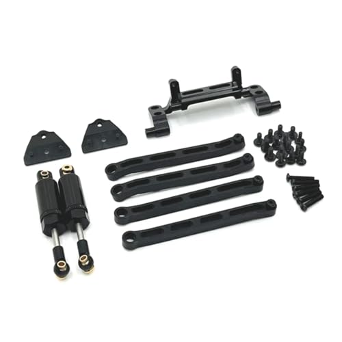 MGHGFYTAS RC Autoteile Für MN 1/12 MN168 Für MN82 LC79 Für MN78 Metall Verbesserte Stange Stoßdämpfer Set RC Upgrades Teile Ersatz Zubehör(Black) von MGHGFYTAS