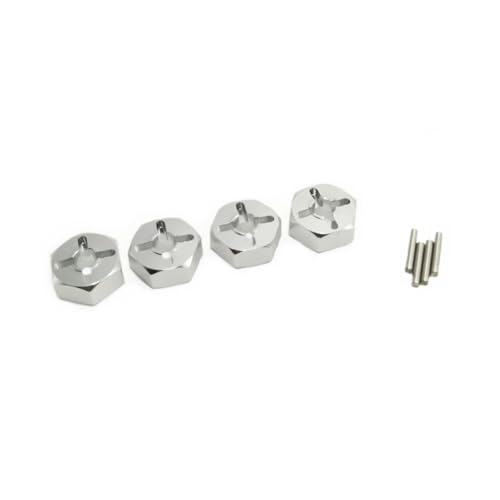 MGHGFYTAS RC Autoteile Für Wltoys 144001 144010 124017 124018 4 Stücke RC Teile Metall Hex Upgrades Teile Accessary(White) von MGHGFYTAS