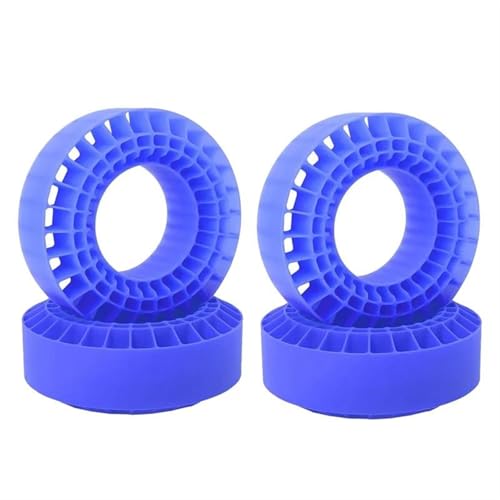 MGHGFYTAS RC Reifen 4 STÜCKE Silikonkautschuk-Einsatzschaumreifen Für Passform Für 1,9 Zoll Radreifen 108 Mm Schaum Für Passform Für 1/10 RC Crawler Car(Blue) von MGHGFYTAS