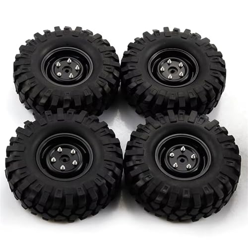 MGHGFYTAS RC Reifen Kompatibel Mit D90 Für SCX10 1/10 RC Autos Upgrade Teil Für Rock Crawler Teile Für Spielzeug 4 Stück 1,9 Zoll 108 Mm Reifen Felge von MGHGFYTAS