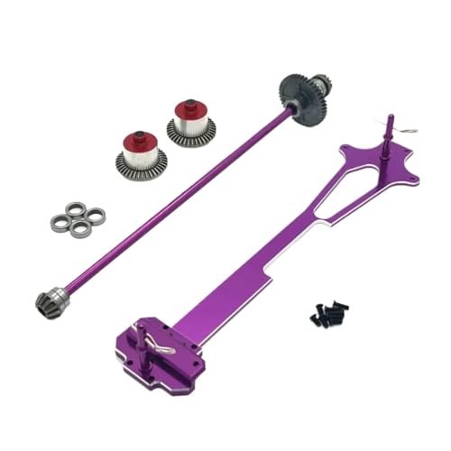 MGHGFYTAS RC Teile Für Wltoys Für 124016 124017 124018 124019 1/12 RC Auto Upgrade Teile Für RIaarIo Metall Zweite Boden Bord Differential Zentrale Antriebswelle(Purple) von MGHGFYTAS