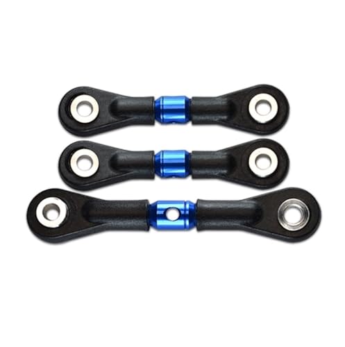 Pull Rod Link Linkage Kompatibel Mit Tamiya TT-02 TT-02T 1/10 RC-Auto-Tuning-Teile-Zubehör 3-teilige Lenkstange Servostange RC-Auto-Verbindungsstange von MGHGFYTAS