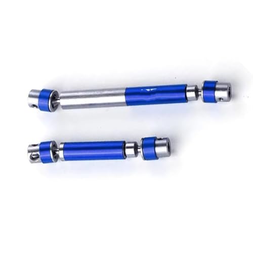 RC Antriebswelle Kompatibel Mit HOBBYPLUS CR18P Für Rock Für Van 1/18 RC Upgrades Teile Zubehör 2PCS Stahl Center Drive Shaft Set(Blue) von MGHGFYTAS