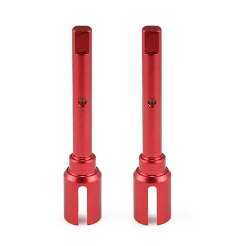 RC Auto Zubehör Für Tamiya Für TT02 TT02B 1/10 Metall Upgrade Teile Zentrale Antriebswelle Und Propeller Joint Set RC Spielzeug Auto Teile Zubehör(Red,Cup) von MGHGFYTAS