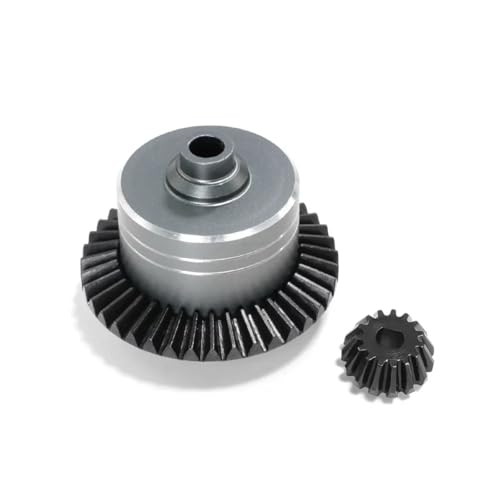 RC Autoteile Für Tamiya Für TT02 Für TT02B XV02 Geändert Teile Metall Differential Fall Mit Stahl Haupt Getriebe Stirnrad 1/10 RC Auto Upgrade Teile Zubehör(Silver) von MGHGFYTAS