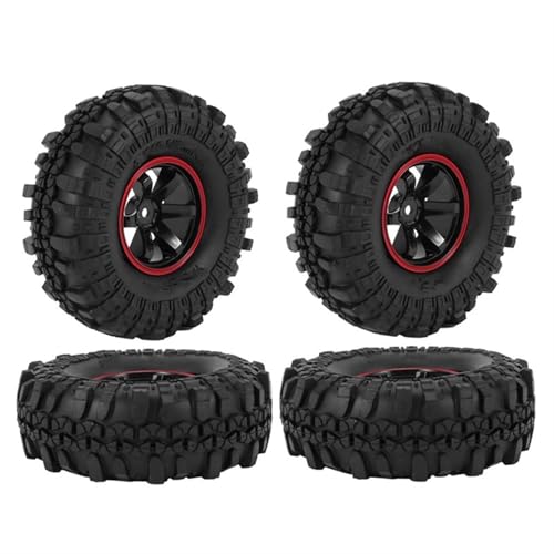 RC Reifen Kompatibel Mit Axial SCX10 Für Für traxxas TRX4 RC4WD D90 1/10 RC Crawler Autozubehör 4-teilig 110 Mm 1,9 Zoll Gummireifen Radreifen von MGHGFYTAS