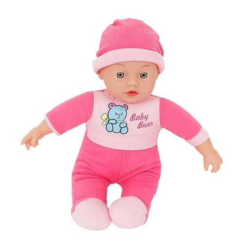 MGM Grand Clement Clementine - Puppe - Kinderspielzeug - 120290 - Rosa - Vinyl - Puppe - Baby - Mannequin - 30 cm x 15 cm - Ab 18 Monaten von CLEMENT CLEMENTINE