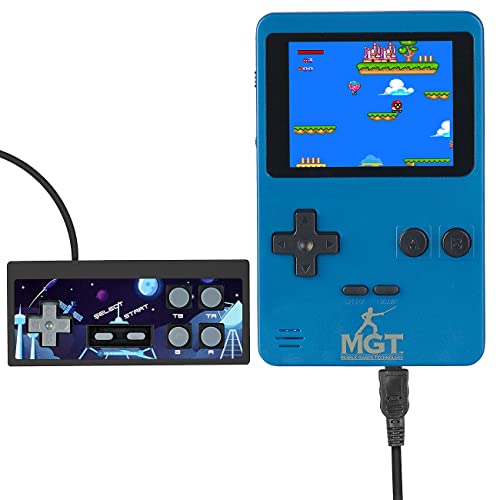 MGT Mobile Games Technology Spielkonsole: 2in1-Retro-Spielekonsole, 7-cm-Farbdisplay (2,8"), 300 Spiele, 16 Bit (Retro Spiele 80er, Retro Game, Computerspiele) von MGT Mobile Games Technology