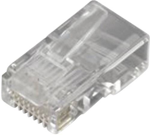 MH Connectors MHRJ458P8CR RJ45-Modularstecker 6510-0104-0ecker, gerade Pole: 8P8C Transparent von MH CONNECTORS