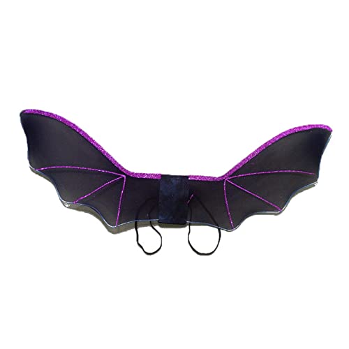 MHADBKH Halloween-Fledermaus für Kinder, Glitzer, Fledermaus, Cosplay, Fledermausflügel, Kostüme, Halloween, Cosplay, für Jungen und Mädchen von MHADBKH